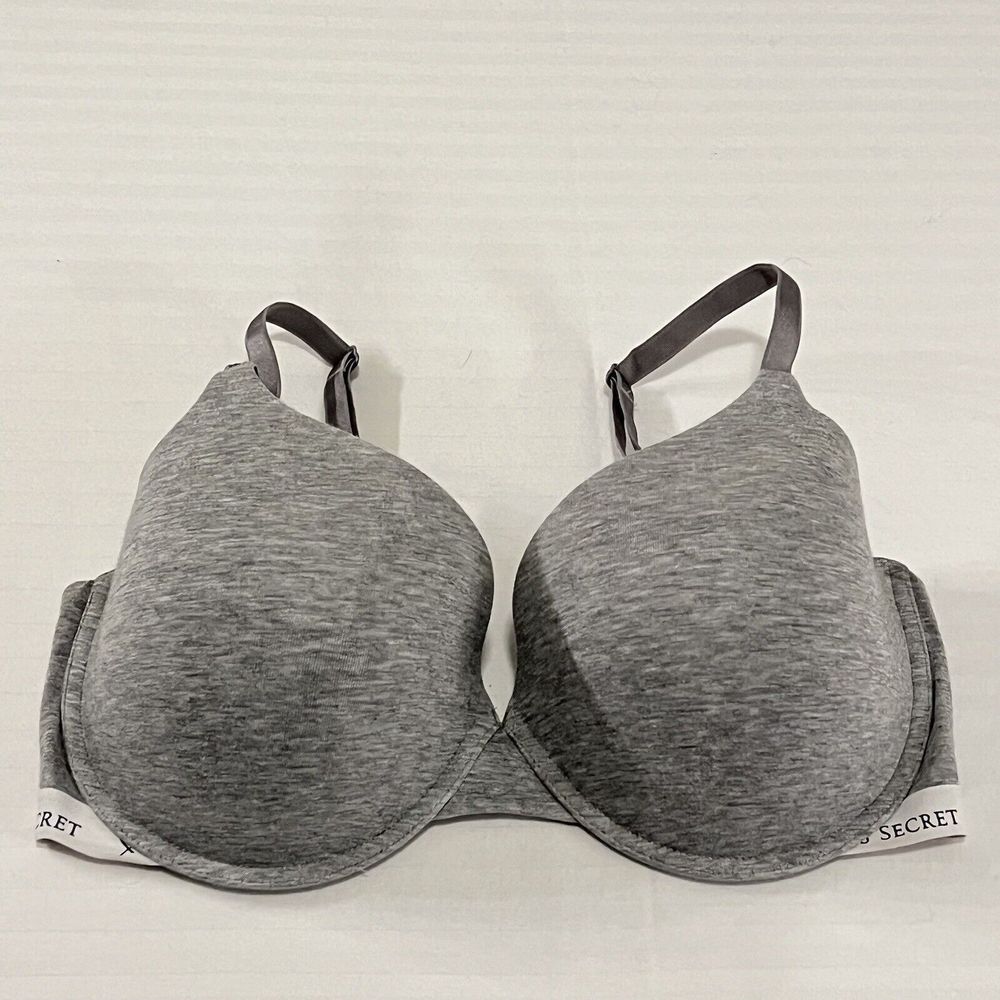 Victoria's Secret Womens Size 36DDD Gray Lightly Lined Demi T-Shirt Bra